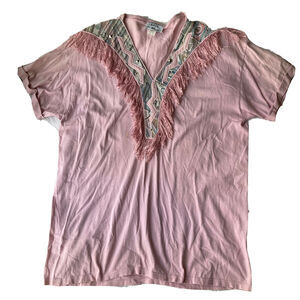 Kalamity Kate by Rare Xperience Shirt Sz M Cowgirl Silver Stud Western Pink